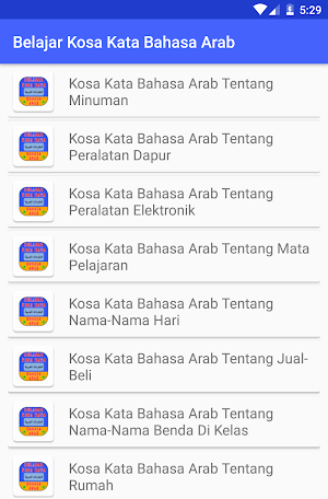 Belajar Kosa Kata Bahasa Arab Screenshot 2