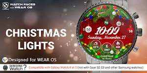 Christmas Lights Watch Face Screenshot 0