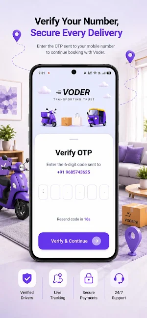 Voder - On-Demand Logistics screenshot 2