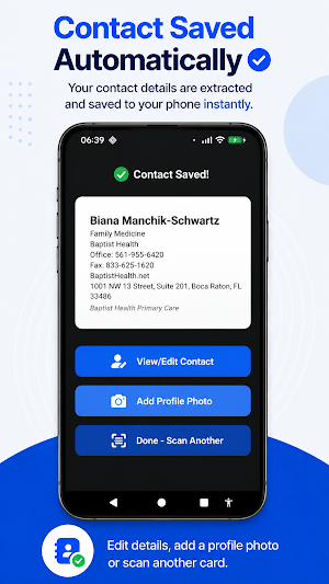 Scan Business Card to Contacts Screenshot 2