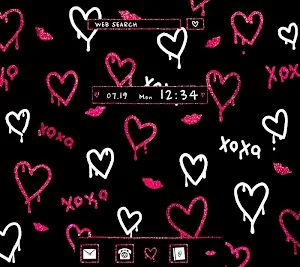 Glitter Hearts  Wallpaper Screenshot 0