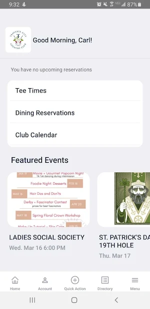 Traverse City Golf & CC App Screenshot 1