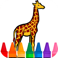 coloring african giraffe