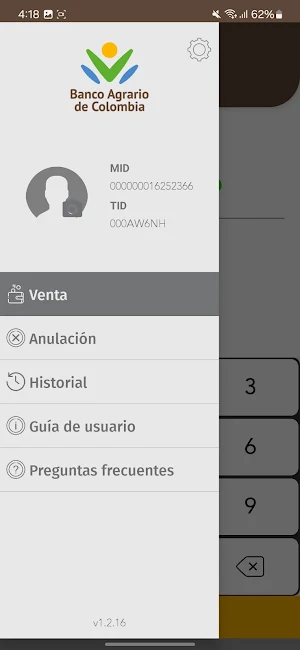 Banco Agrario Pos Screenshot 0