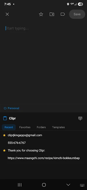 Clipr: Smart Clipboard Manager Screenshot 3