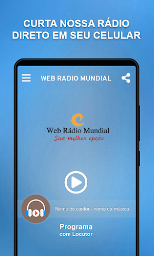 Web rádio mundial Screenshot 0