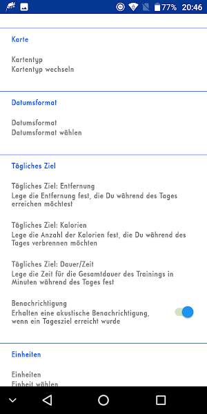 Tracker für Joggen km messen Screenshot 3