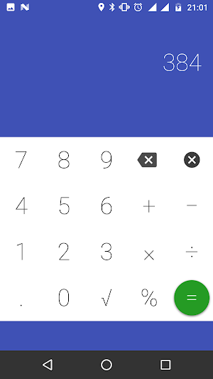 Calculator with percentage Screenshot 1