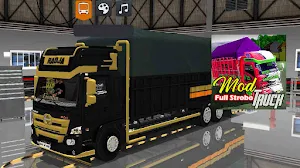 Mod Bussid Truck Full Strobo Screenshot 1