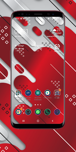 Red And White Wallpaper Screenshot 0