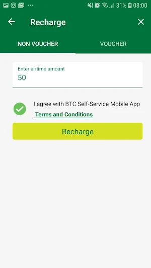 BTC Mobile App Screenshot 3