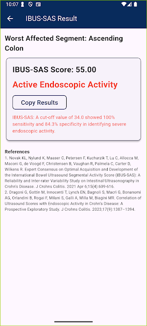 IUS-IBD Scores Calculator Screenshot 1