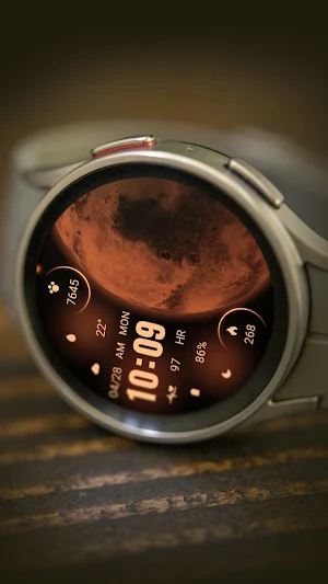 Orange Red Mars ZKin Watch Screenshot 2