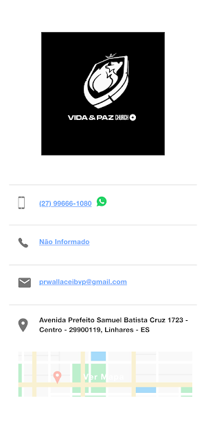 Vida e Paz Church Linhares Screenshot 1