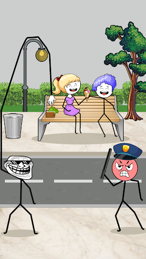 Troll Robber Thief Puzzle Game Screenshot 2