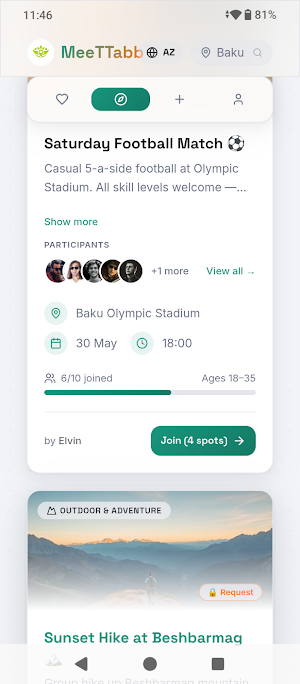 MeeTTabb Screenshot 1