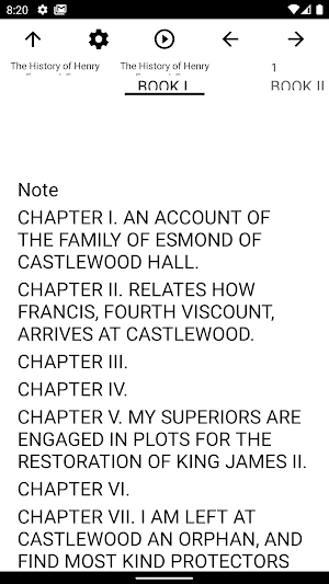 Book, The History of Henry Esm Screenshot 1