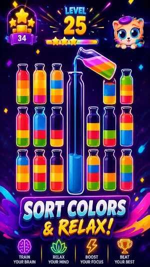 Get Color - Water Sort Puzzle Screenshot 2
