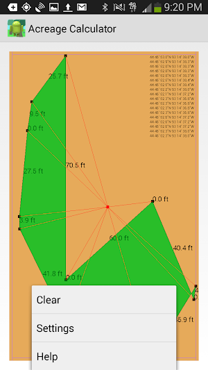Acreage Calculator Screenshot 2
