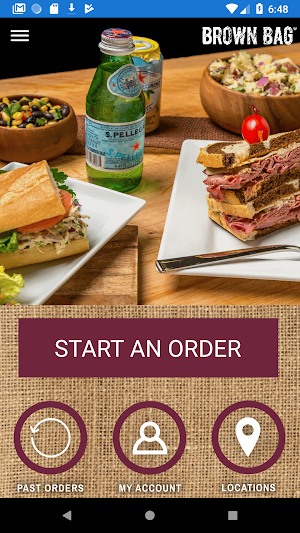 Brown Bag Order Ahead Screenshot 1