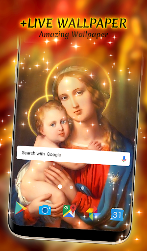 Holy Mary Animated Keyboard + Live Wallpaper Screenshot 3