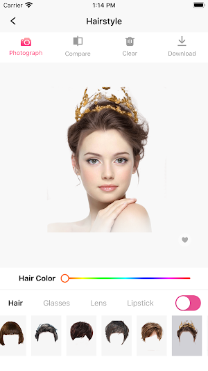 Hair Makeover - modiface Screenshot 2