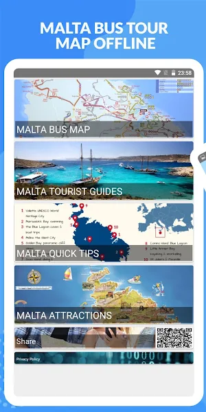 MALTA BUS TOUR MAP OFFLINE Screenshot 0