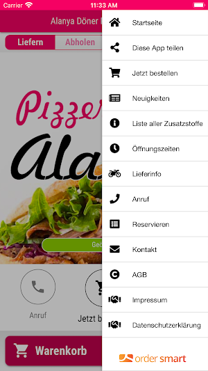 Alanya Döner Pizzeria Künzell Screenshot 2