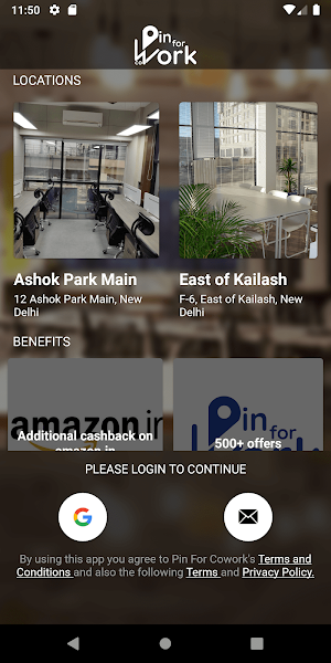 Pin For Cowork - Coworking Space in Delhi Screenshot 0