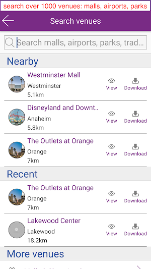 InMapz indoor navigation airport maps, mall maps Screenshot 1