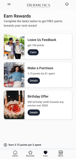 Dermetics Rewards Screenshot 0