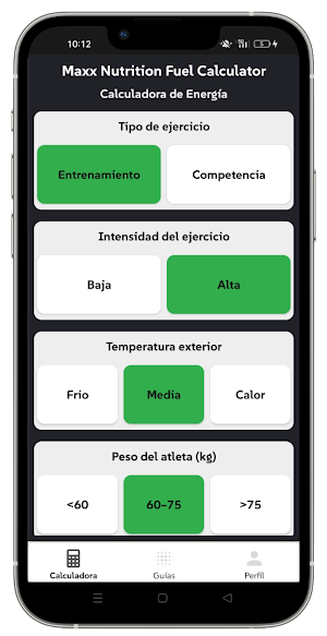 Maxx Nutrition Fuel Calculator Screenshot 0