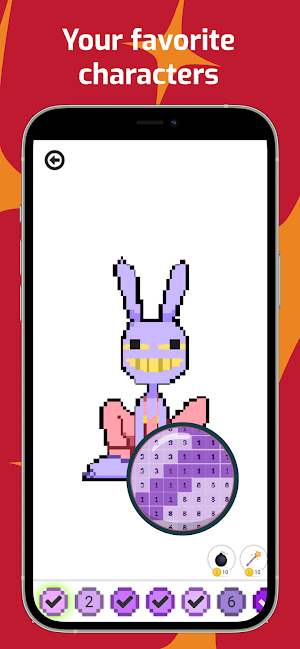 Amazing Circus Pixel Coloring Screenshot 2