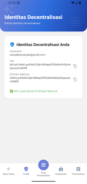e.id Identity Wallet Screenshot 1