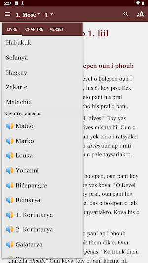 La Bible en Romanes (Manouche) Screenshot 1
