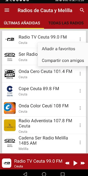 Radios de Ceuta y Melilla - España Screenshot 1