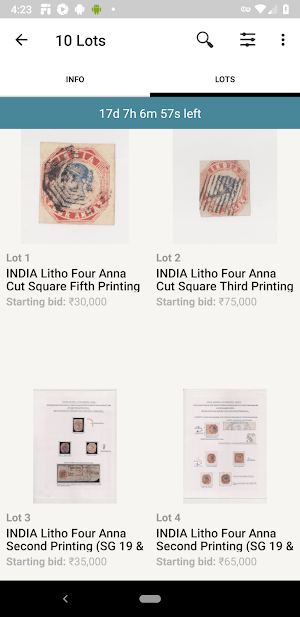 NityaPushta Auctions Screenshot 2