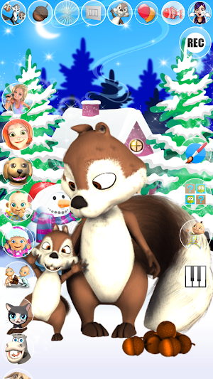 Talking Squirrel Frozen Forest Screenshot 2