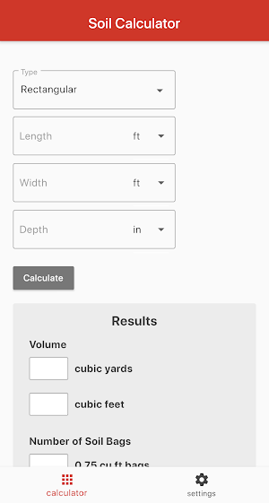 Soil Calculator Screenshot 0