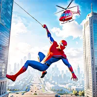 Spider Rope Hero Rescue City