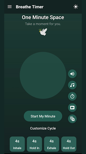 One minute meditation Screenshot 1