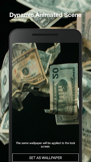 3D Falling Money Live Wallpaper Screenshot 1