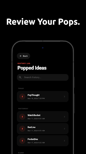 PopThought - Idea Tracker Screenshot 3