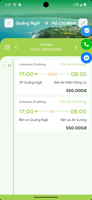 Nhà xe Bình Tâm Screenshot 2