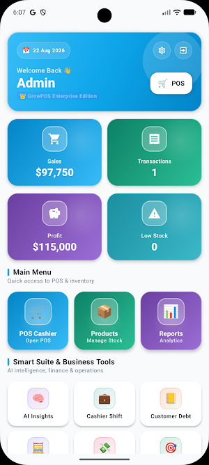 GrowPOS - Smart POS & Cashier Screenshot 0