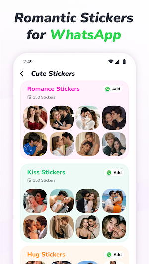 Romantic Stickers WAStickers Screenshot 3