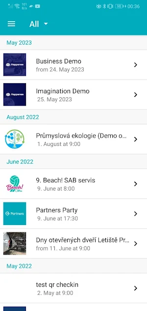 Partners Events Screenshot 3