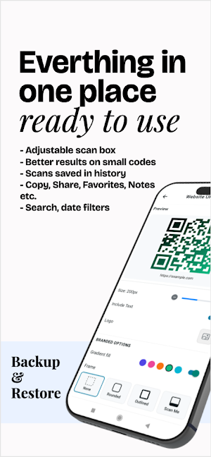 Advanced QR & Barcode Scanner Screenshot 1