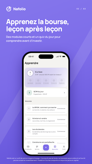 Nafolio : Suivi actions BRVM Screenshot 2