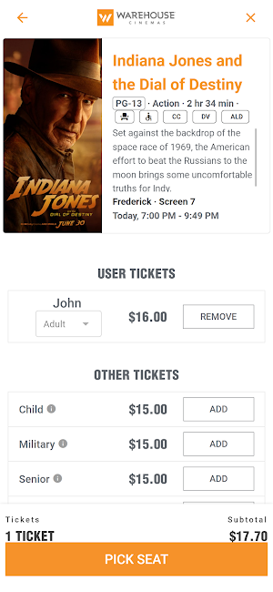 Warehouse Cinemas Screenshot 2